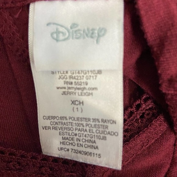 Minnie Mouse Key Hole Back Long Sleeve Tee XCH. - Picture 8 of 9